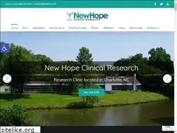 Sites similar to newhopeclinicalresearch.com
