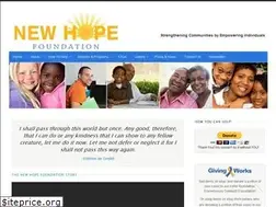 Sites similar to newhopefoundation.com