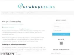 Sites similar to newhopetalks.com