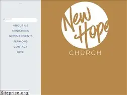 Sites similar to newhopeworship.org