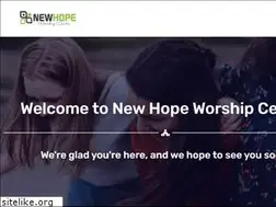 Sites similar to newhopeworshipcenter.net