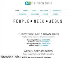 Sites similar to newhorizonchurch.org