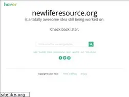Sites similar to newliferesource.org