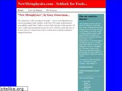 Sites similar to newmetaphysics.com