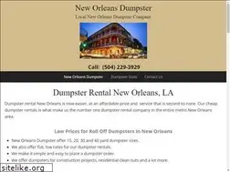 Sites similar to neworleansdumpster.com