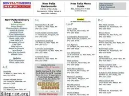 Sites similar to newpaltzmenus.com