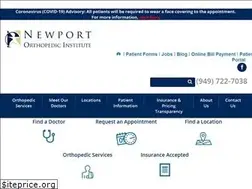 Sites similar to newportortho.com