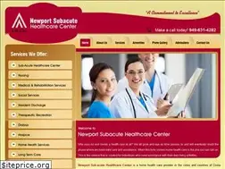 Sites similar to newportsubacute.com