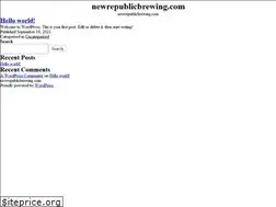 Sites similar to newrepublicbrewing.com