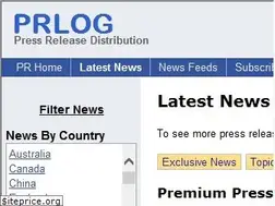 Sites similar to news.prlog.org