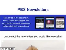 Sites similar to newsletters.pbs.org