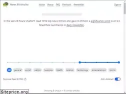 Sites similar to newsminimalist.com