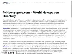 Sites similar to newspaperpk.com