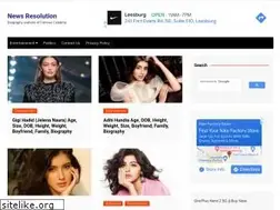 Sites similar to newsresolution.com