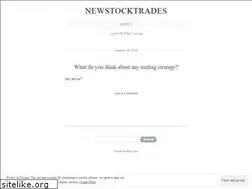 Sites similar to newstocktrades.wordpress.com