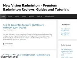 Sites similar to newvisionbadminton.com