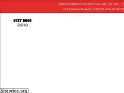 Sites similar to nextdoorbistro.com