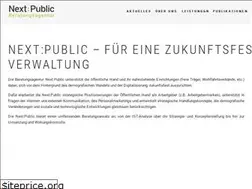 Sites similar to nextpublic.de