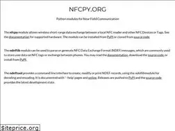 Sites similar to nfcpy.org