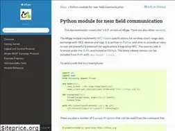Sites similar to nfcpy.readthedocs.io