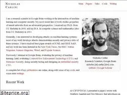 Sites similar to nicholas.carlini.com