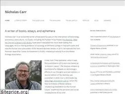 Sites similar to nicholascarr.com