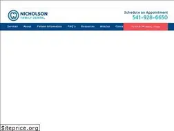 Sites similar to nicholsonfamilydental.com