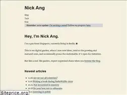 Sites similar to nickang.com