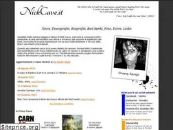 Sites similar to nickcave.it