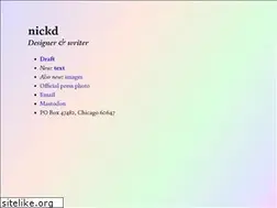 Sites similar to nickd.org