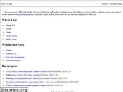 Sites similar to nickgeorge.net