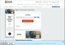 Sites similar to nicknamemaker.net