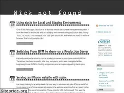 Sites similar to nicknotfound.com