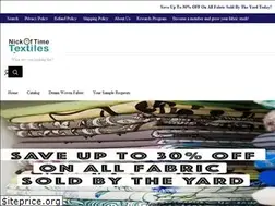 Sites similar to nickoftimefabric.com