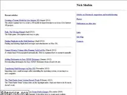 Sites similar to nickshubin.com
