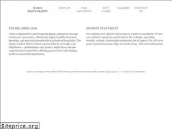 Sites similar to nicksrestaurants.com