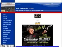 Sites similar to nickstasteoftexas.com