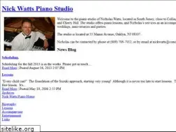 Sites similar to nickwattspiano.com