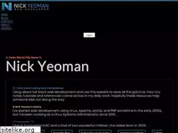 Sites similar to nickyeoman.com