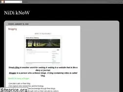 Sites similar to nidiknow.blogspot.com