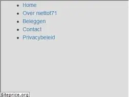 Sites similar to niettot71.nl