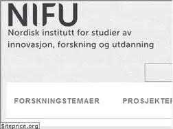 Sites similar to nifu.no
