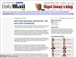 Sites similar to nigeljonesblog.dailymail.co.uk