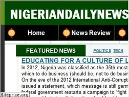 Sites similar to nigeriandailynewspaper.com
