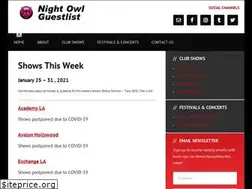 Sites similar to nightowlguestlist.net