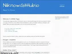 Sites similar to niiknow.github.io