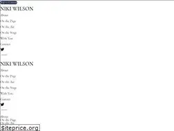 Sites similar to nikiwilson.com
