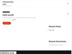 Sites similar to niknavarskij.com
