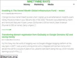 Sites similar to ninetynineways.net