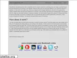 Sites similar to ninjabrowse.com